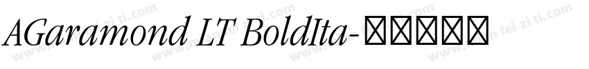AGaramond LT BoldIta字体转换